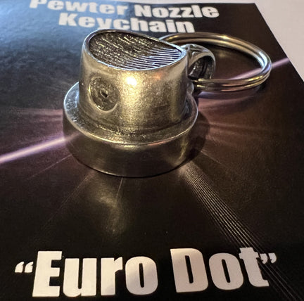 Euro Nozzle Pewter Keychain