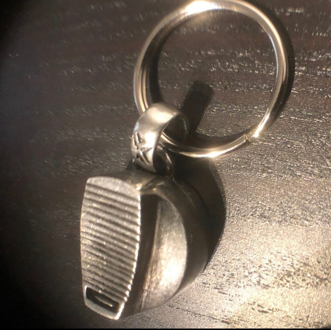 Banana Pewter Nozzle Keychain.