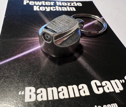 Banana Pewter Nozzle Keychain.